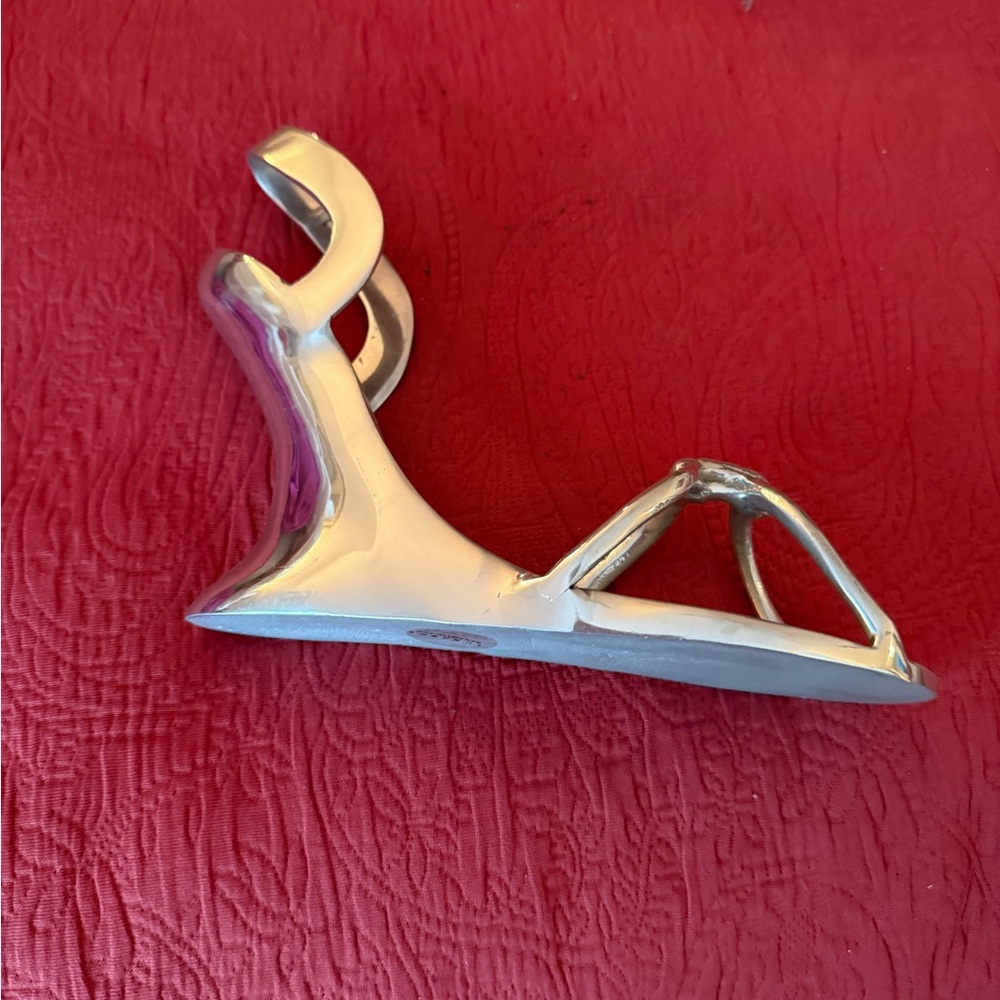 Silver Metal Decorative Strapped Sandal